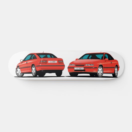 Opel Calibra-Rot Skateboard (Horizontal)