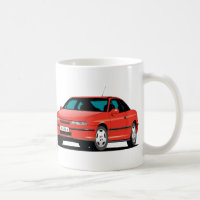 Opel Calibra, rot vorne und hinten