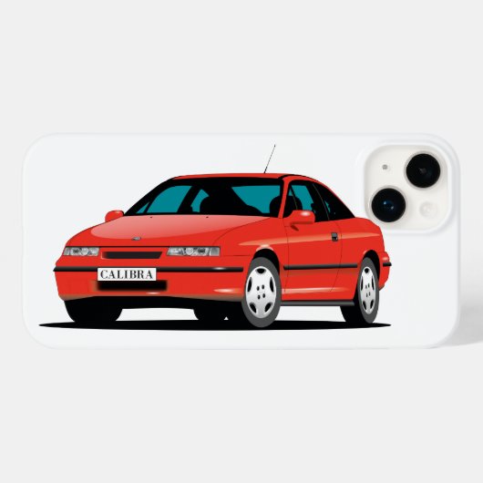 Opel Calibra rote Vorderseite Case-Mate iPhone Hülle (Rückseite (Horizontal))