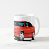 Opel Calibra rote Vorderseite Kaffeetasse (VorderseiteRechts)
