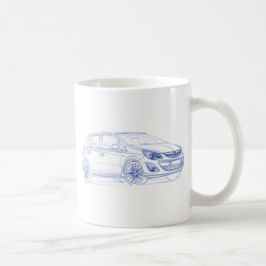 Opel Corsa 2011 Kaffeetasse (Rechts)