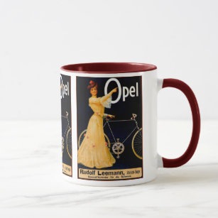 Opel fährt Vintage Anzeige rad Tasse
