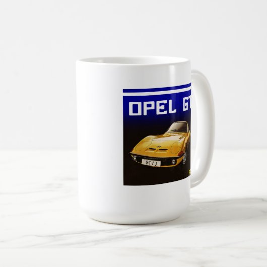 Opel Gt car Kaffeetasse (VorderseiteRechts)