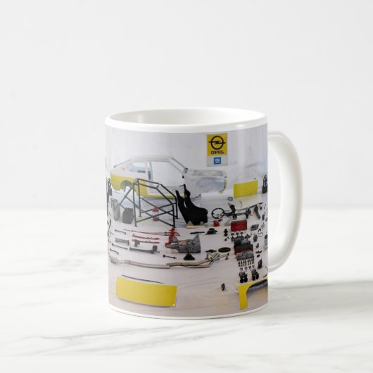 opel kadett GTE-Tasse Kaffeetasse (VorderseiteRechts)