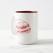 Opel Mokka 2013 Zweifarbige Tasse (Vorderseite Links)