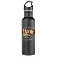Opel Name Water Flasche Geschenk