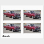 Opel Rekord 1900 Rechteckiger Aufkleber (Blatt)