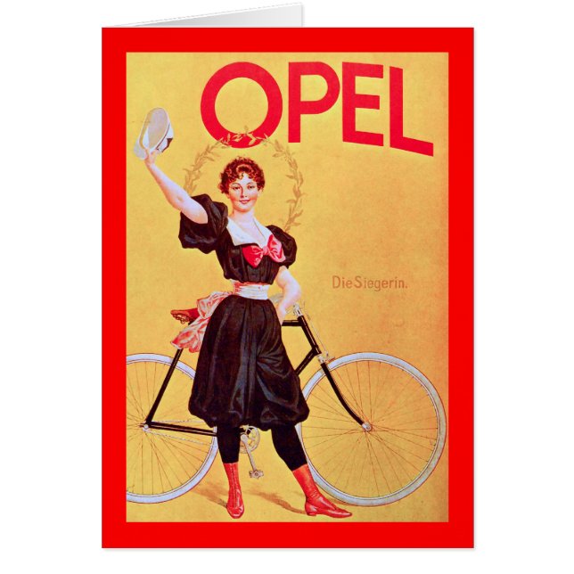Opel - Vintages Fahrrad-Plakat Art (1900) (Vorne)