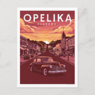 Opelika, Alabama  Postkarte