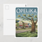 Opelika, Alabama Postkarte (Vorne/Hinten)