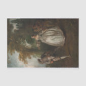 Open Air Dance von Nicolas Lancret Seidenpapier (Vorderseite)