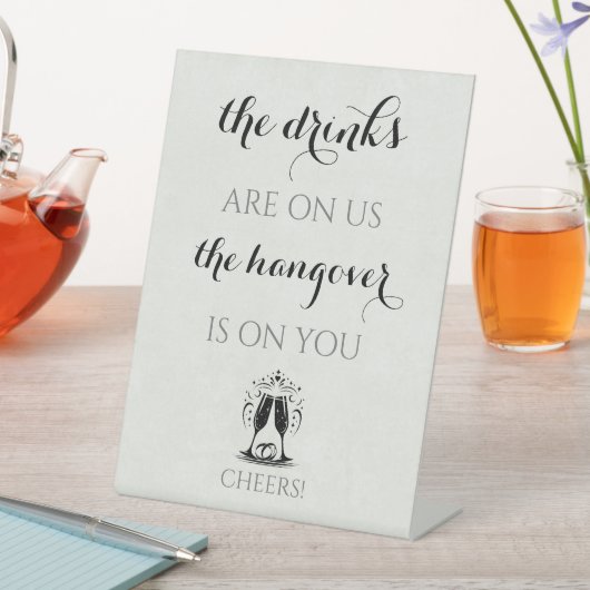 Open Bar Hangover Sockelschild (In Situ)