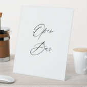 Open Bar Hochzeitsschild | Bar Tischschild Sockelschild (In Situ)