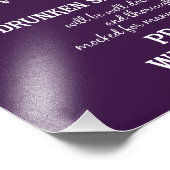 OPEN-BAR-Party oder Hochzeitszeichen Fotodruck (Ecke)