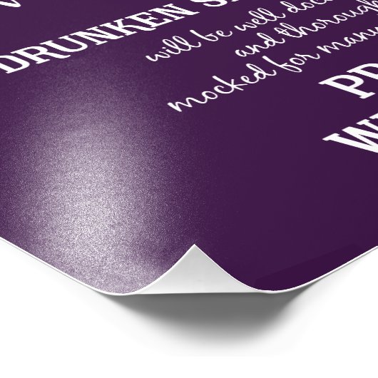 OPEN-BAR-Party oder Hochzeitszeichen Fotodruck (Ecke)