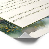 Open Bar Poem Country Lake Hochzeit Poster (Ecke)