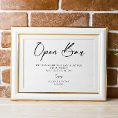Open Bar Wedding Sign Poster