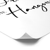 Open Bar Wedding Sign Poster (Ecke)