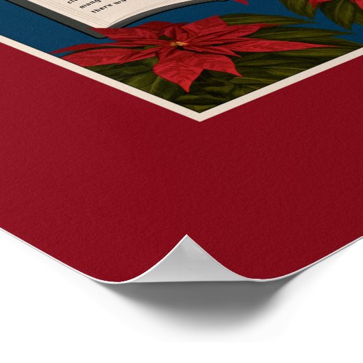 Open Bible Christmas Message Poster (Ecke)