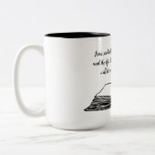 Open Bible on John 11:25 Zweifarbige Tasse (Links)