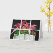 Open Bible with Poinsettias in Window Karte (Gelbe Blume)