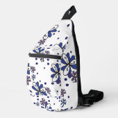Open Bloom Umhängetasche Crossbody Bag (Rechte Ecke)
