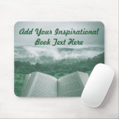 Open Book Anpassen von grünen Textbaumen Mousepad (Mit Mouse)