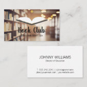 Open Book | Bibliothek | Bildung Visitenkarte (Vorne/Hinten)