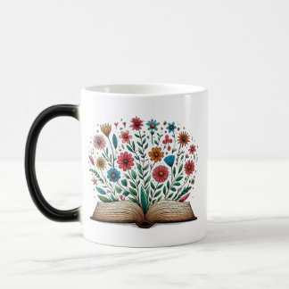 Open Book Blume Morphing Keramik Verwandlungstasse