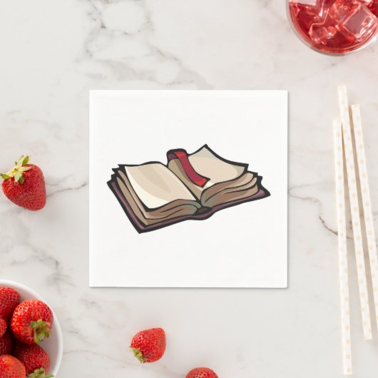 Open Book Paper Napkins Serviette (Beispiel)