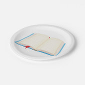 Open Book Pappteller (Schrägansicht)