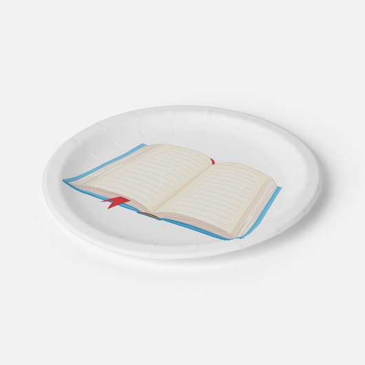 Open Book Pappteller (Schrägansicht)