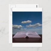 open book postkarte (Vorne/Hinten)
