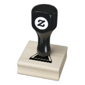 OPEN Custom Printed Eye Catching Deep Lila Ink Gummistempel (Stempel)