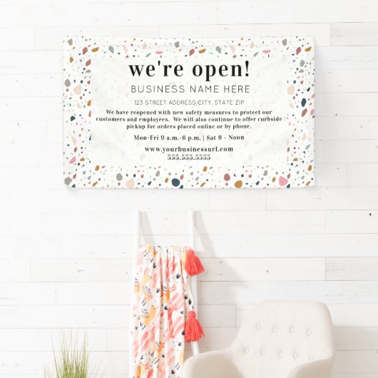 Open Feminine Terrazzo Banner (Insitu)