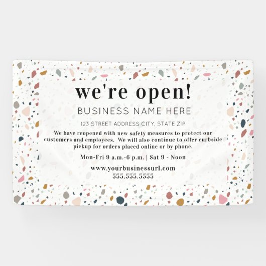 Open Feminine Terrazzo Banner (Horizontal)