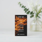 Open Fire Business Card Visitenkarte (Stehend Vorderseite)