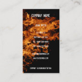 Open Fire Business Card Visitenkarte (Vorderseite)
