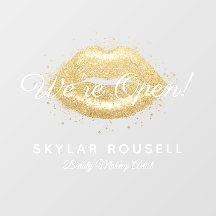 Open for Business Gold Black Beauty Lips Makeup