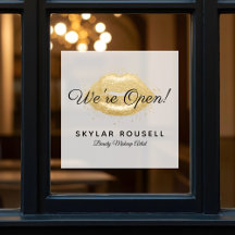 Open for Business Gold Black Beauty Lips Makeup