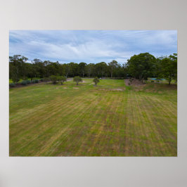 Open Green Field Recreation Park Landschaft Poster