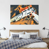 Open Gun 2 Leinwanddruck (Insitu (Schlafzimmer))