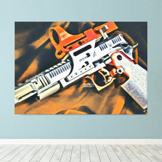 Open Gun 2 Leinwanddruck (Insitu (Holzboden))