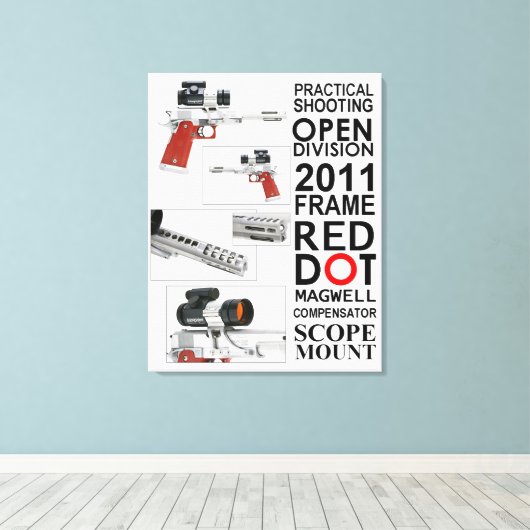 Open Gun Leinwanddruck (Insitu (Holzboden))