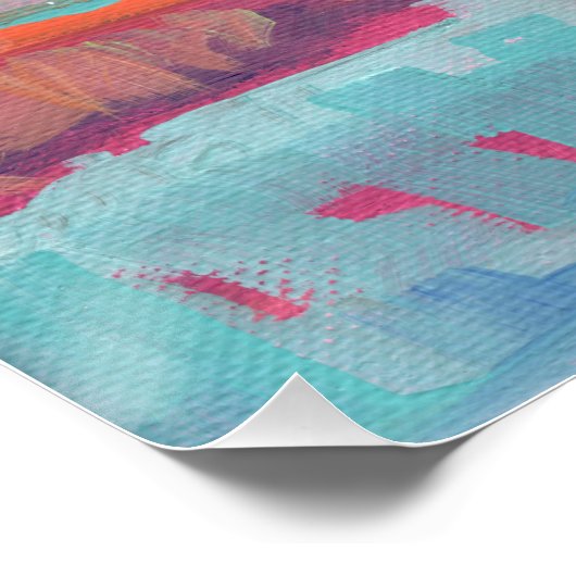 Open Hay Field Art Poster (Ecke)