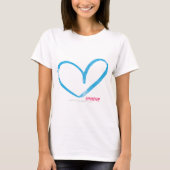 Open Heart Aqua T-Shirt (Vorderseite)