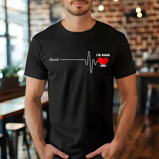 Open Heart Bypass Operation Herzinfarkt Überlebend T-Shirt