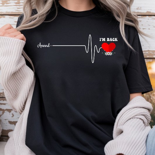 Open Heart Bypass Operation Herzinfarkt Überlebend T-Shirt