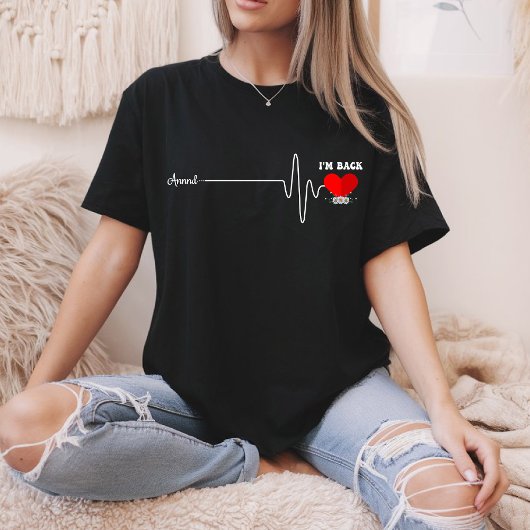 Open Heart Bypass Operation Herzinfarkt Überlebend T-Shirt