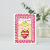 Open Heart Inspiration Postcard Postkarte (Stehend Vorderseite)